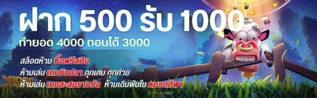 500 รับ1000 promotion Pro888